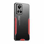 For Realme GT Neo3 Blade Series TPU Hybrid Metal Phone Case(Red)