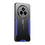 For Realme 14 Pro Global Blade Series TPU Hybrid Metal Phone Case(Blue)