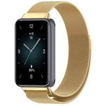 For Honor Band 9 Milan Magnetic Steel Mesh Watch Band(Gold)