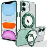For iPhone 11 Rotation MagSafe Holder Gradient Glitter TPU Phone Case(Cangling)