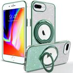 For iPhone 7 Plus / 8 Plus Rotation MagSafe Holder Gradient Glitter TPU Phone Case(Cangling)