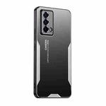 For vivo iQOOZ5 Blade Series TPU Hybrid Metal Phone Case(Silver)