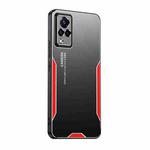 For vivo S9 Blade Series TPU Hybrid Metal Phone Case(Red)