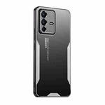 For vivo S12 Blade Series TPU Hybrid Metal Phone Case(Silver)