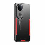 For vivo S20 Blade Series TPU Hybrid Metal Phone Case(Red)