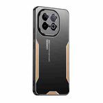 For vivo iQOO Z10 Turbo Blade Series TPU Hybrid Metal Phone Case(Gold)