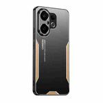 For vivo S30 Pro mini Blade Series TPU Hybrid Metal Phone Case(Gold)