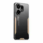 For vivo S30 Blade Series TPU Hybrid Metal Phone Case(Gold)