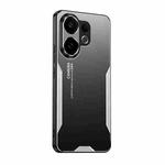 For vivo S30 Blade Series TPU Hybrid Metal Phone Case(Silver)