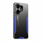 For vivo S30 Blade Series TPU Hybrid Metal Phone Case(Blue)