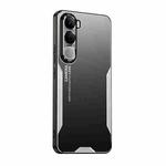 For vivo Y400 Pro 5G Blade Series TPU Hybrid Metal Phone Case(Silver)