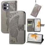 For vivo S18e Butterfly Love Flower Embossed Leather Phone Case(Gray)