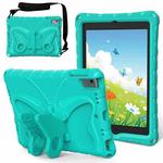 For iPad Air 1/2 / 9.7 2018/2017 Butterfly Bracket EVA Shockproof Tablet Case(Mint Green)