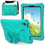 For iPad mini 6 Butterfly Bracket EVA Shockproof Tablet Case(Mint Green)