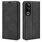 For OnePlus Ace 3V Retro-skin Magnetic Suction Leather Phone Case(Black)