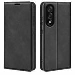 For OnePlus Nord 5 Retro-skin Magnetic Suction Leather Phone Case(Black)