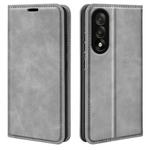 For OnePlus Nord 5 Retro-skin Magnetic Suction Leather Phone Case(Grey)