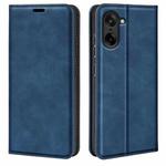 For OnePlus Nord CE5 / Ace 5 Racing Retro-skin Magnetic Suction Leather Phone Case(Dark Blue)