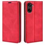 For OnePlus Nord CE5 / Ace 5 Racing Retro-skin Magnetic Suction Leather Phone Case(Red)