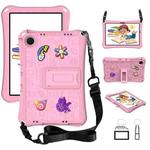 For Samsung Galaxy Tab A9+ 11.0 X210 Hi Baby EVA Full Body Tablet Case with Strap(Pink)