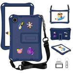 For Samsung Galaxy Tab A9+ 11.0 X210 Hi Baby EVA Full Body Tablet Case with Strap(Navy Blue)