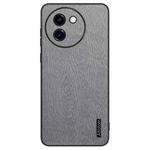 For vivo Y200i Tree Bark Leather Shockproof Phone Case(Grey)