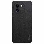 For vivo Y200i Tree Bark Leather Shockproof Phone Case(Black)