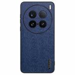 For vivo X100 Ultra Tree Bark Leather Shockproof Phone Case(Blue)