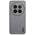 For vivo X100 Ultra Tree Bark Leather Shockproof Phone Case(Grey)