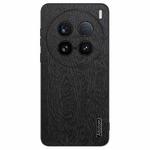 For vivo X100 Ultra Tree Bark Leather Shockproof Phone Case(Black)