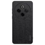 For vivo Y300 Pro Tree Bark Leather Shockproof Phone Case(Black)