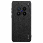 For vivo X200 Pro Tree Bark Leather Shockproof Phone Case(Black)