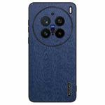 For vivo X200 Pro mini Tree Bark Leather Shockproof Phone Case(Blue)