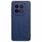 For vivo iQOO 13 Tree Bark Leather Shockproof Phone Case(Blue)