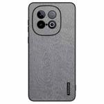 For vivo iQOO Z10 Turbo Tree Bark Leather Shockproof Phone Case(Grey)