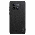 For vivo iQOO Z10 Turbo Tree Bark Leather Shockproof Phone Case(Black)