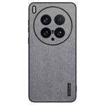 For VIVO X200Ultra Tree Bark Leather Shockproof Phone Case(Grey)
