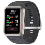 For Huawei Watch D Blood Pressure Watch Silicone Watch Band(Dark Grey)