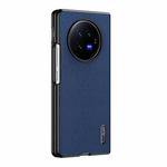 For vivo X Fold3 Tree Bark Leather Shockproof Phone Case(Blue)