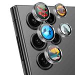 For Samsung Galaxy S23 Ultra 5G ENKAY Hat-Prince AR 9H Rear Lens Aluminium Alloy Tempered Glass Film(Grey)