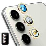 For Samsung Galaxy S24 5G ENKAY Hat-Prince AR 9H Rear Lens Glitter Aluminium Alloy Tempered Glass Film(Golden)