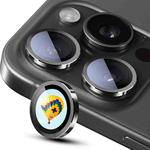 For iPhone 14 Pro / 14 Pro Max ENKAY Hat-Prince AR 9H Rear Lens Aluminium Alloy Tempered Glass Film(Black)