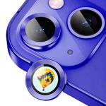 For iPhone 13 / 13 mini ENKAY Hat-Prince AR 9H Rear Lens Aluminium Alloy Tempered Glass Film(Royal Blue)