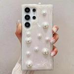 For Samsung Galaxy S24 Ultra 5G Cream Gum Decoden TPU Phone Case(Pearl)