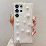 For Samsung Galaxy S25 Ultra 5G Cream Gum Decoden TPU Phone Case(Pearl)
