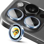For iPhone 13 Pro / 13 Pro Max ENKAY Hat-Prince AR 9H Rear Lens Aluminium Alloy Tempered Glass Film(Sierra Blue)