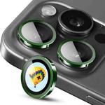 For iPhone 13 Pro / 13 Pro Max ENKAY Hat-Prince AR 9H Rear Lens Aluminium Alloy Tempered Glass Film(Dark Green)