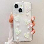 For iPhone 15 Plus Cream Gum Decoden TPU Phone Case(爱心)