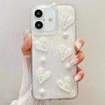 For iPhone 16 Cream Gum Decoden TPU Phone Case(爱心)