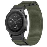 For Garmin MARQ Commander 22mm Nylon Hook And Loop Fastener Watch Band(Grey)